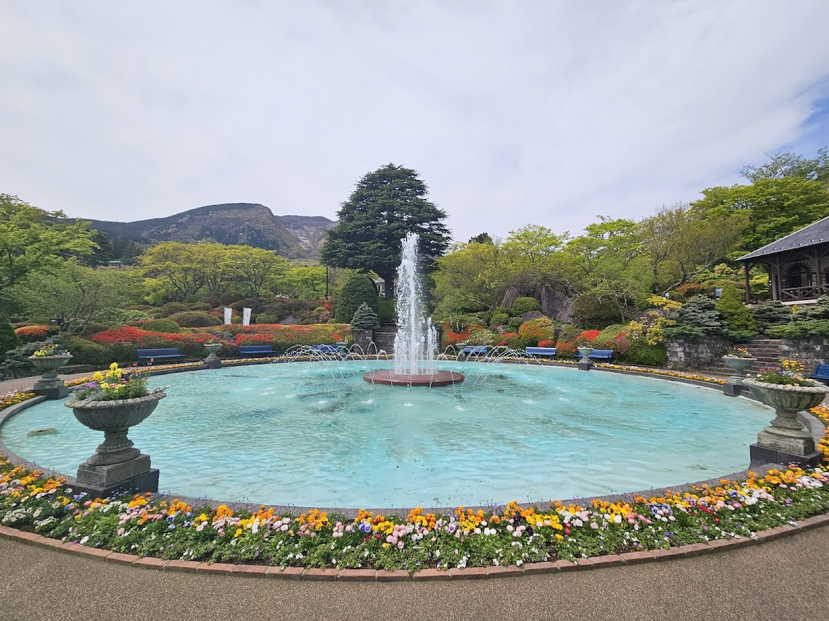 強羅公園 噴水広場