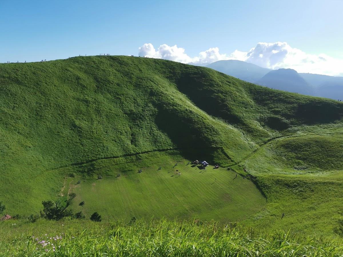 大室山 噴火口展望