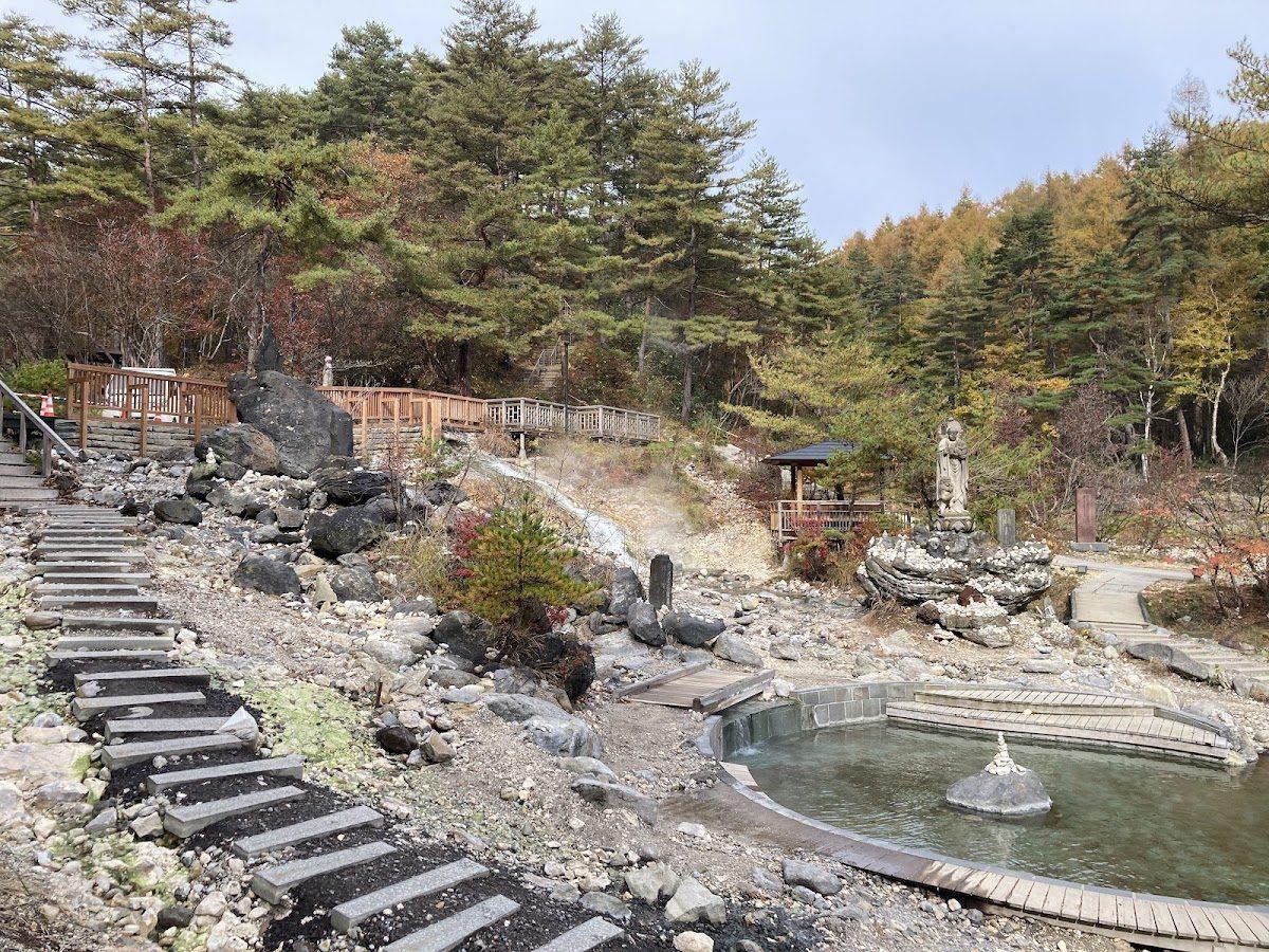 草津温泉 西の河原公園 湯けむり散歩