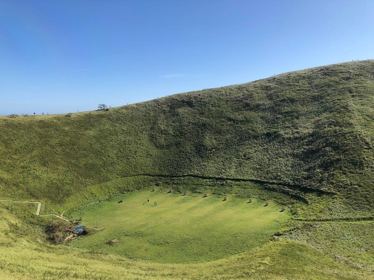 大室山 お鉢めぐり 360度パノラマ の写真 1